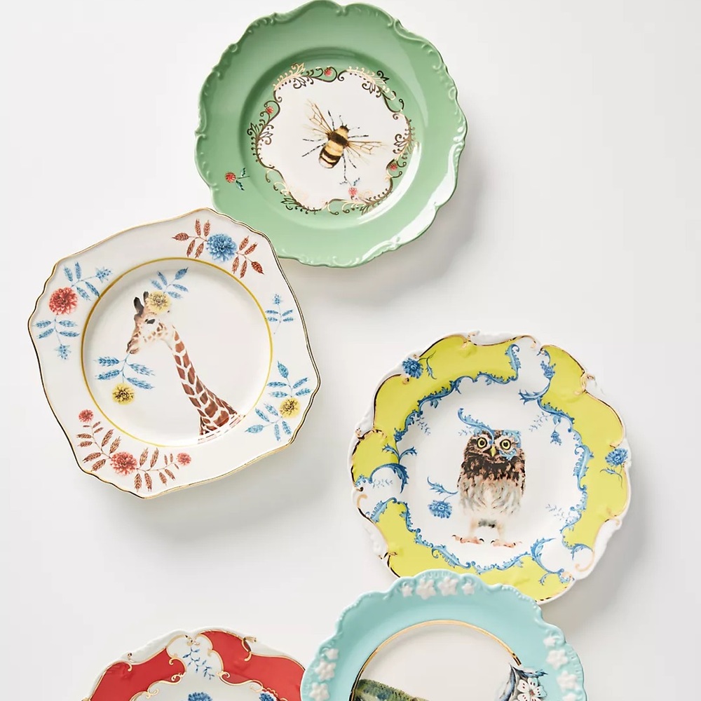 Lou Rota Nature Table Dessert Plate Giraffe